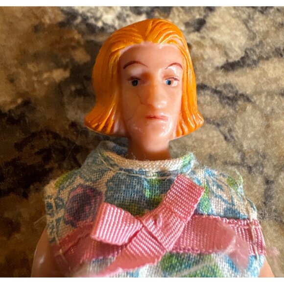 Vintage Marx Dollhouse Family Rubber Mom Dad Child Baby Bendable Poseable 2"- 5" - Picture 3 of 16